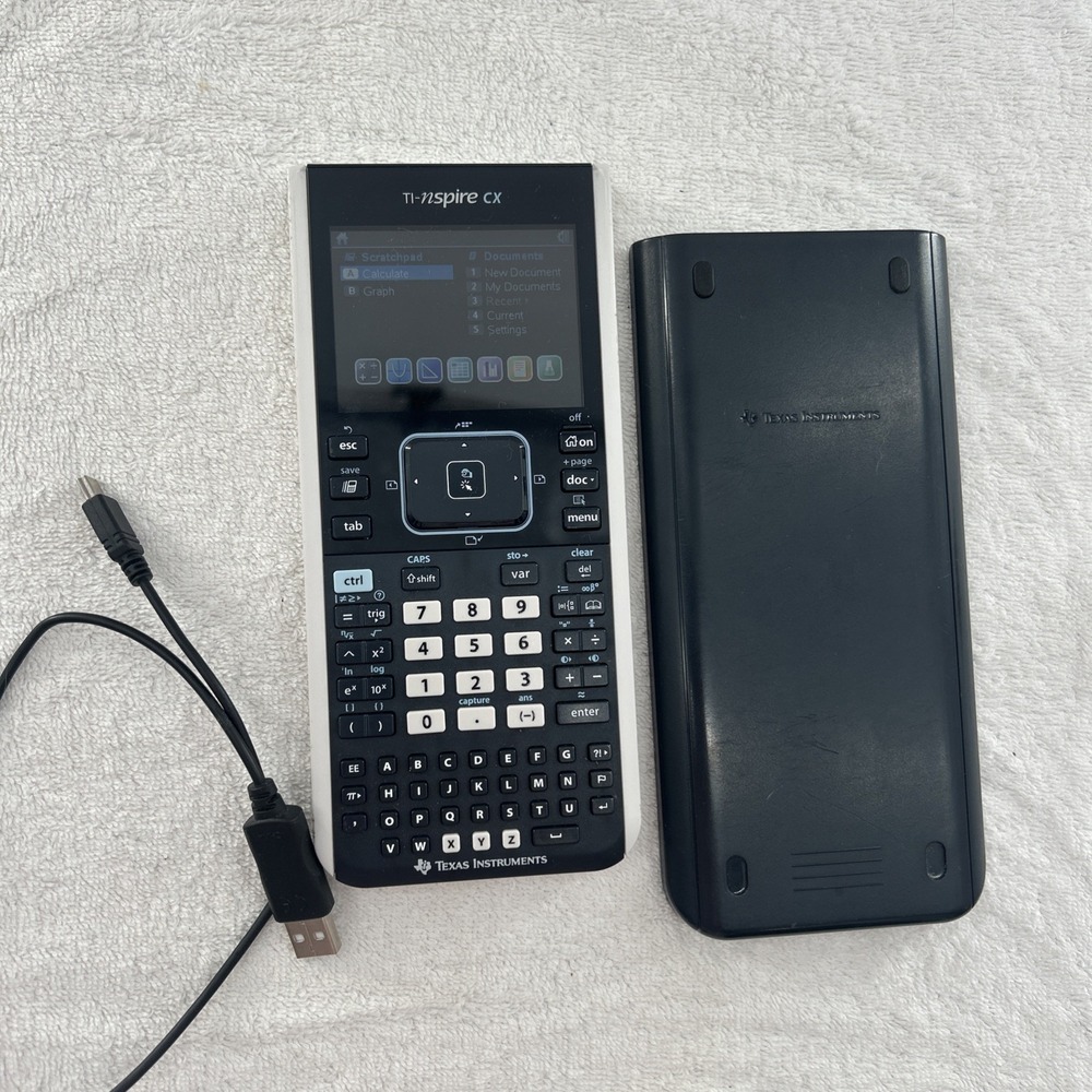 Texas Instruments Graphing Calculator TI-Nspire CX With Cover Fully Tested‎